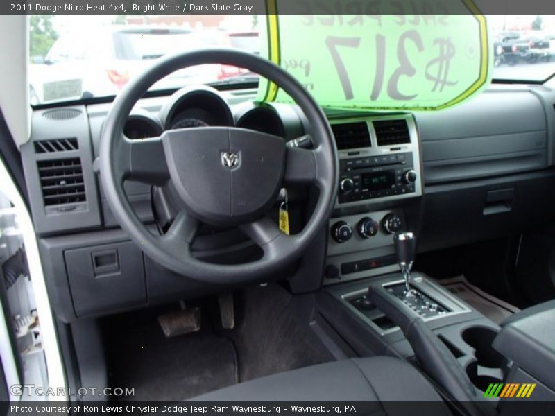 Bright White / Dark Slate Gray 2011 Dodge Nitro Heat 4x4