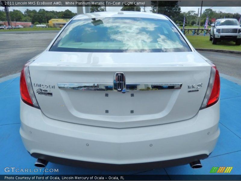 White Platinum Metallic Tri-Coat / Light Camel 2011 Lincoln MKS EcoBoost AWD