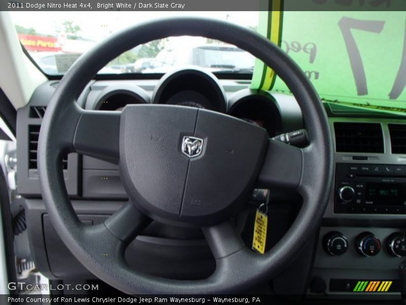 Bright White / Dark Slate Gray 2011 Dodge Nitro Heat 4x4