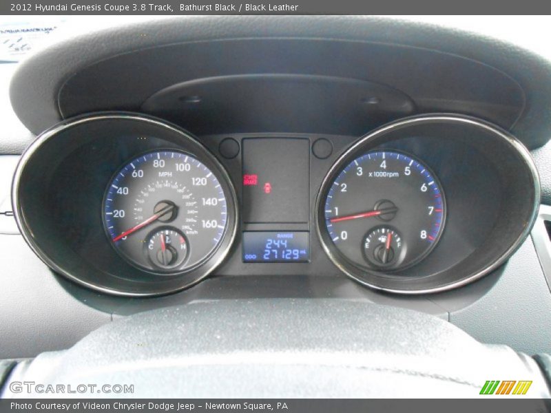 Bathurst Black / Black Leather 2012 Hyundai Genesis Coupe 3.8 Track