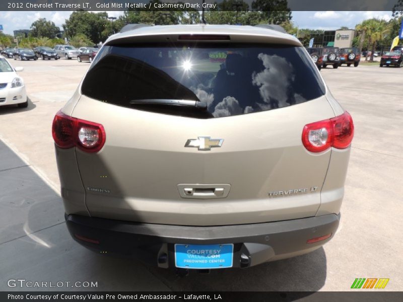 Gold Mist Metallic / Cashmere/Dark Gray 2012 Chevrolet Traverse LT