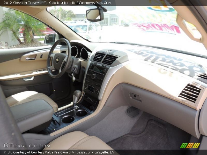 Gold Mist Metallic / Cashmere/Dark Gray 2012 Chevrolet Traverse LT