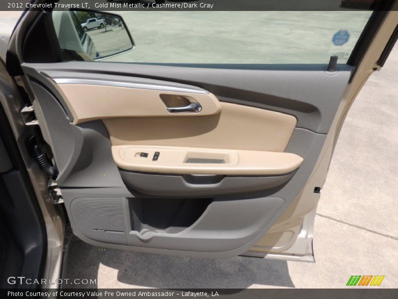 Gold Mist Metallic / Cashmere/Dark Gray 2012 Chevrolet Traverse LT