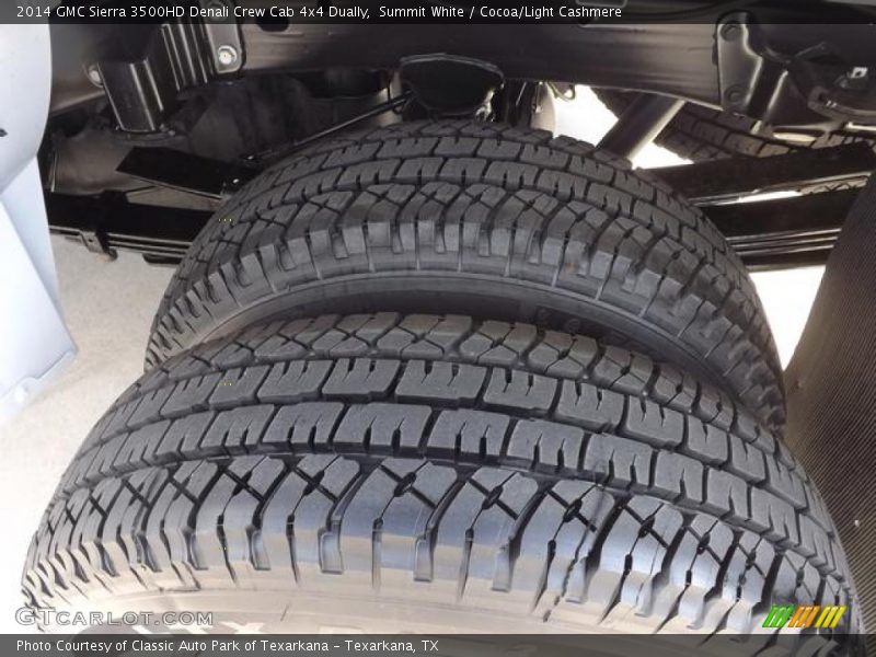 Summit White / Cocoa/Light Cashmere 2014 GMC Sierra 3500HD Denali Crew Cab 4x4 Dually