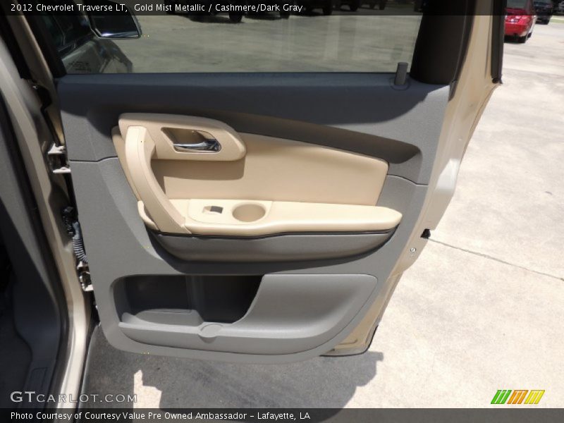 Gold Mist Metallic / Cashmere/Dark Gray 2012 Chevrolet Traverse LT