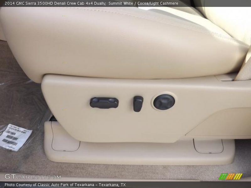 Summit White / Cocoa/Light Cashmere 2014 GMC Sierra 3500HD Denali Crew Cab 4x4 Dually