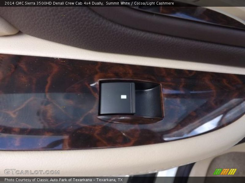 Summit White / Cocoa/Light Cashmere 2014 GMC Sierra 3500HD Denali Crew Cab 4x4 Dually