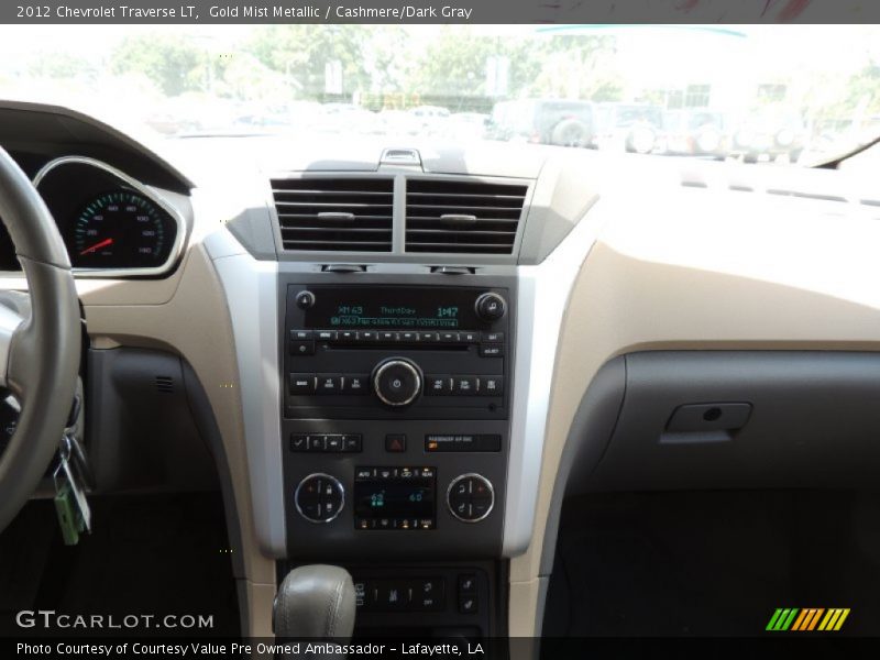Gold Mist Metallic / Cashmere/Dark Gray 2012 Chevrolet Traverse LT