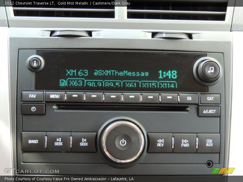 Gold Mist Metallic / Cashmere/Dark Gray 2012 Chevrolet Traverse LT