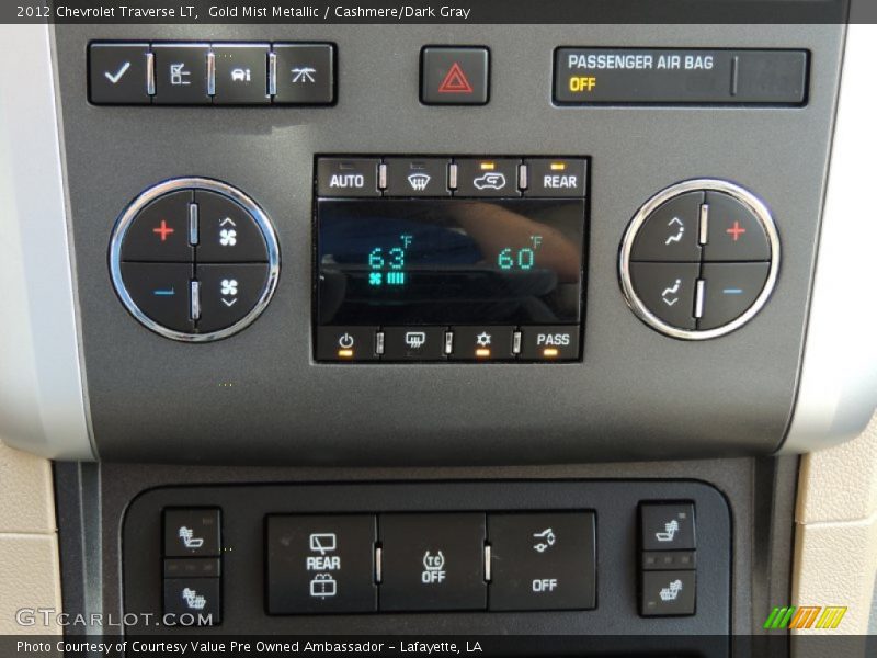 Gold Mist Metallic / Cashmere/Dark Gray 2012 Chevrolet Traverse LT