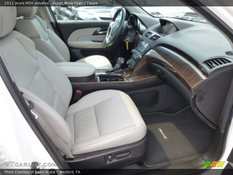 Aspen White Pearl / Taupe 2011 Acura MDX Advance