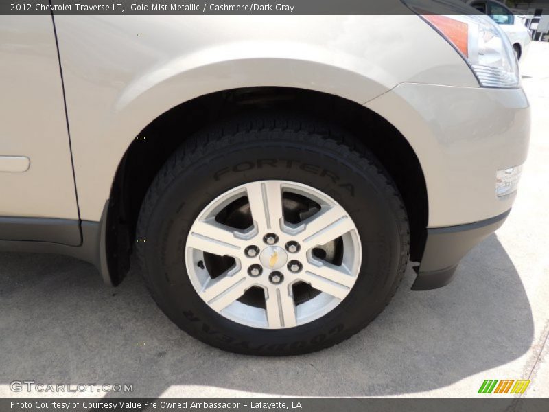 Gold Mist Metallic / Cashmere/Dark Gray 2012 Chevrolet Traverse LT