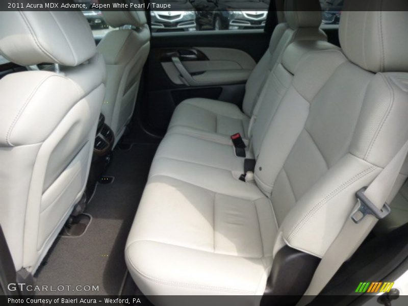 Aspen White Pearl / Taupe 2011 Acura MDX Advance