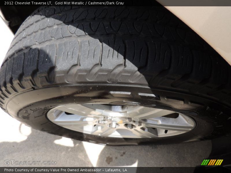 Gold Mist Metallic / Cashmere/Dark Gray 2012 Chevrolet Traverse LT