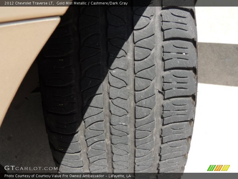 Gold Mist Metallic / Cashmere/Dark Gray 2012 Chevrolet Traverse LT