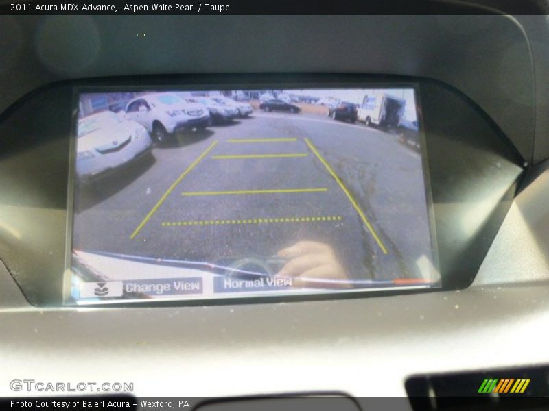 Aspen White Pearl / Taupe 2011 Acura MDX Advance