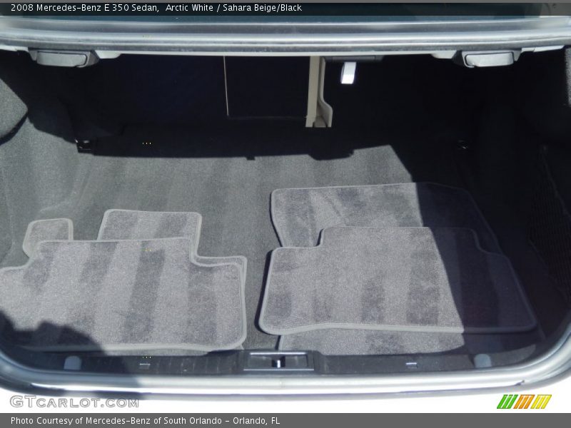 Arctic White / Sahara Beige/Black 2008 Mercedes-Benz E 350 Sedan