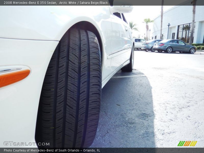 Arctic White / Sahara Beige/Black 2008 Mercedes-Benz E 350 Sedan
