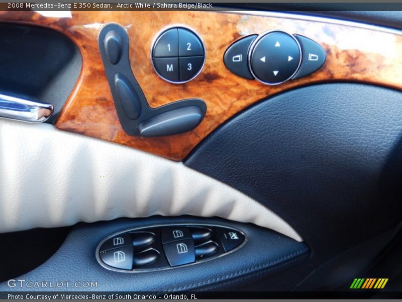 Arctic White / Sahara Beige/Black 2008 Mercedes-Benz E 350 Sedan