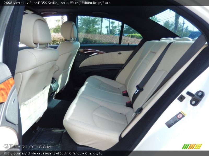 Arctic White / Sahara Beige/Black 2008 Mercedes-Benz E 350 Sedan