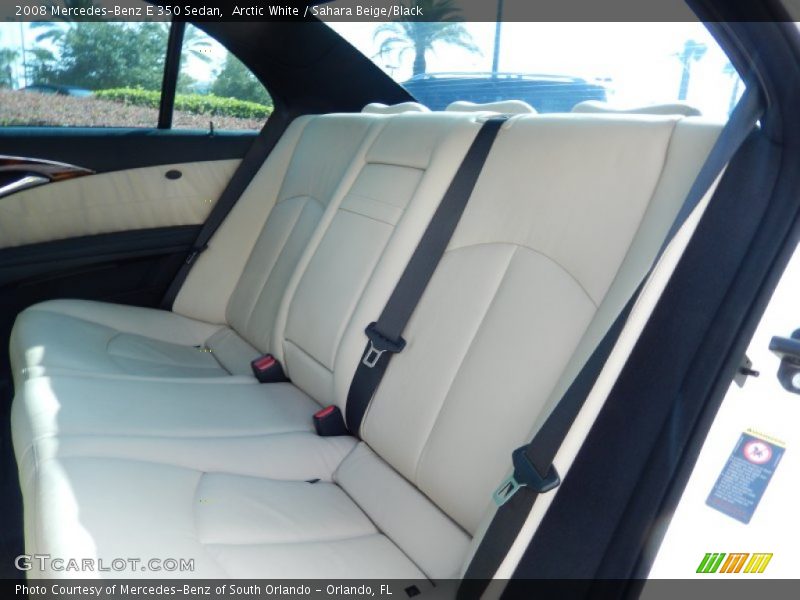 Arctic White / Sahara Beige/Black 2008 Mercedes-Benz E 350 Sedan