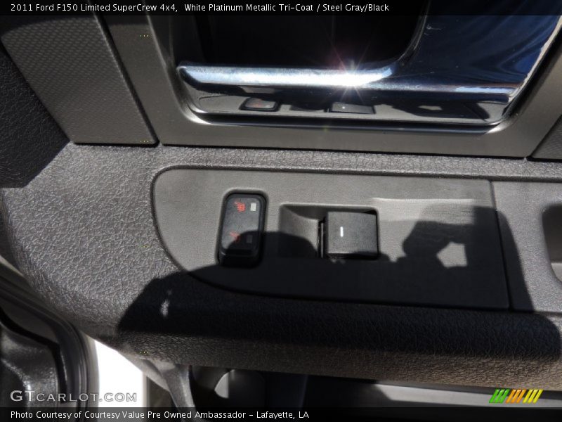 White Platinum Metallic Tri-Coat / Steel Gray/Black 2011 Ford F150 Limited SuperCrew 4x4