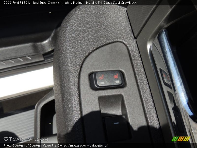 White Platinum Metallic Tri-Coat / Steel Gray/Black 2011 Ford F150 Limited SuperCrew 4x4