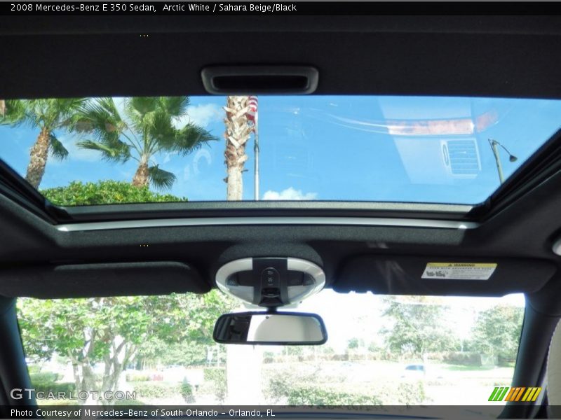 Arctic White / Sahara Beige/Black 2008 Mercedes-Benz E 350 Sedan