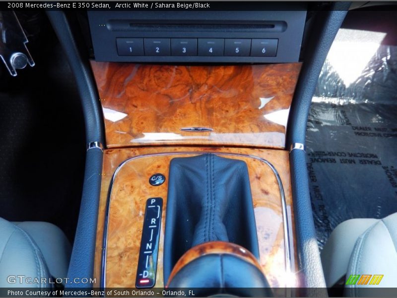 Arctic White / Sahara Beige/Black 2008 Mercedes-Benz E 350 Sedan