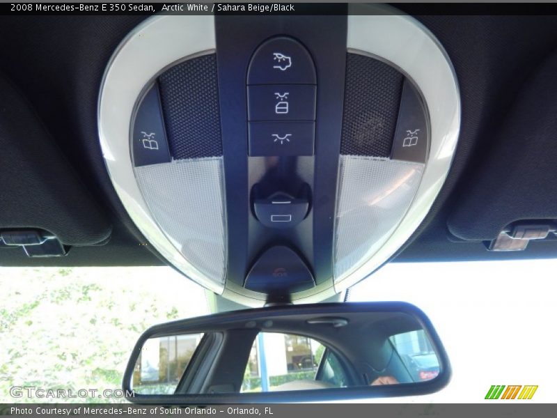 Arctic White / Sahara Beige/Black 2008 Mercedes-Benz E 350 Sedan