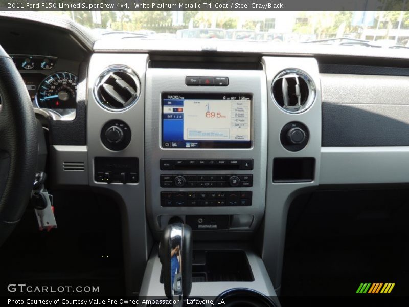 White Platinum Metallic Tri-Coat / Steel Gray/Black 2011 Ford F150 Limited SuperCrew 4x4