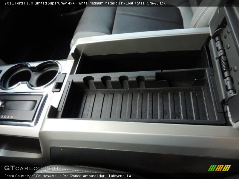 White Platinum Metallic Tri-Coat / Steel Gray/Black 2011 Ford F150 Limited SuperCrew 4x4