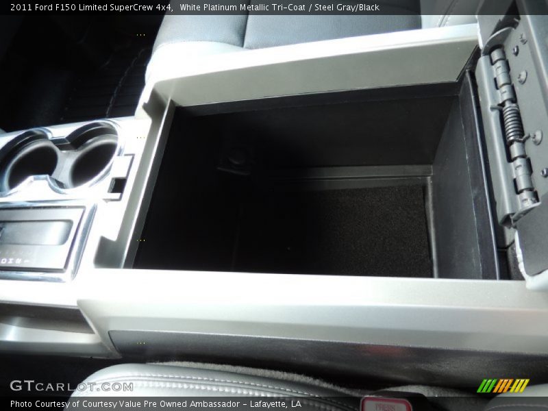 White Platinum Metallic Tri-Coat / Steel Gray/Black 2011 Ford F150 Limited SuperCrew 4x4