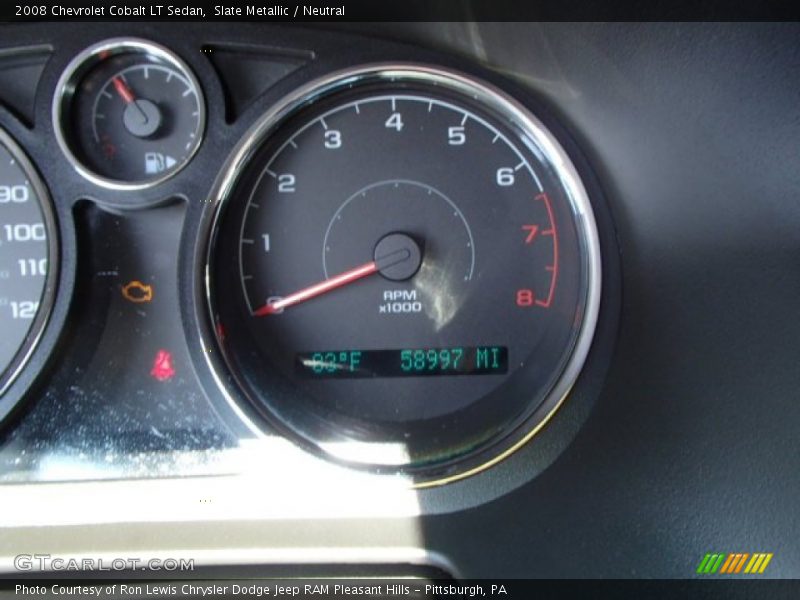 Slate Metallic / Neutral 2008 Chevrolet Cobalt LT Sedan