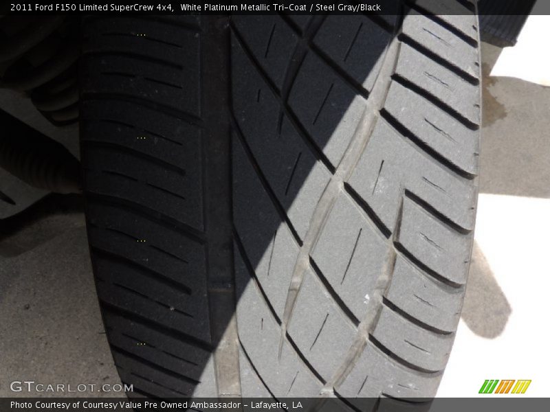 White Platinum Metallic Tri-Coat / Steel Gray/Black 2011 Ford F150 Limited SuperCrew 4x4