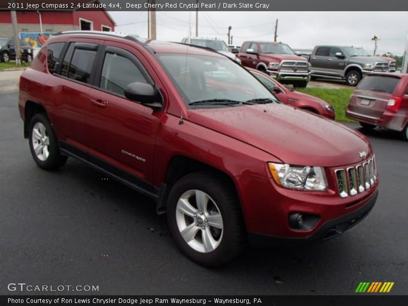 Deep Cherry Red Crystal Pearl / Dark Slate Gray 2011 Jeep Compass 2.4 Latitude 4x4
