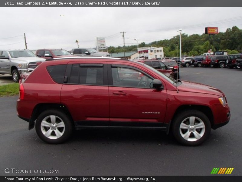 Deep Cherry Red Crystal Pearl / Dark Slate Gray 2011 Jeep Compass 2.4 Latitude 4x4