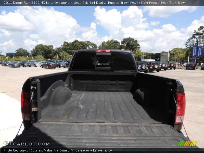 Rugged Brown Pearl / Light Pebble Beige/Bark Brown 2011 Dodge Ram 3500 HD Laramie Longhorn Mega Cab 4x4 Dually