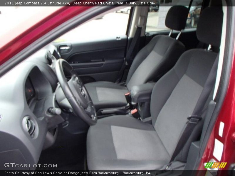Deep Cherry Red Crystal Pearl / Dark Slate Gray 2011 Jeep Compass 2.4 Latitude 4x4