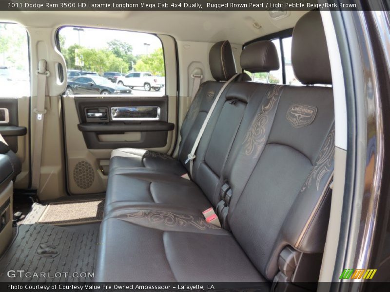 Rugged Brown Pearl / Light Pebble Beige/Bark Brown 2011 Dodge Ram 3500 HD Laramie Longhorn Mega Cab 4x4 Dually