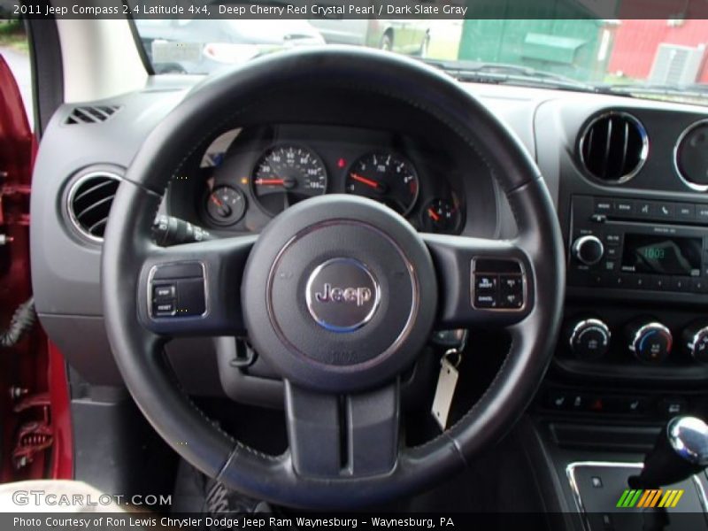 Deep Cherry Red Crystal Pearl / Dark Slate Gray 2011 Jeep Compass 2.4 Latitude 4x4
