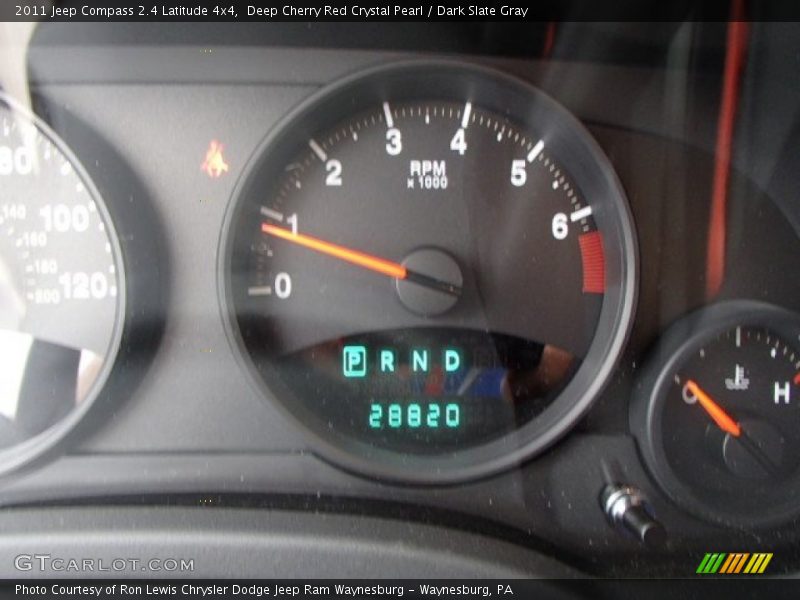 Deep Cherry Red Crystal Pearl / Dark Slate Gray 2011 Jeep Compass 2.4 Latitude 4x4