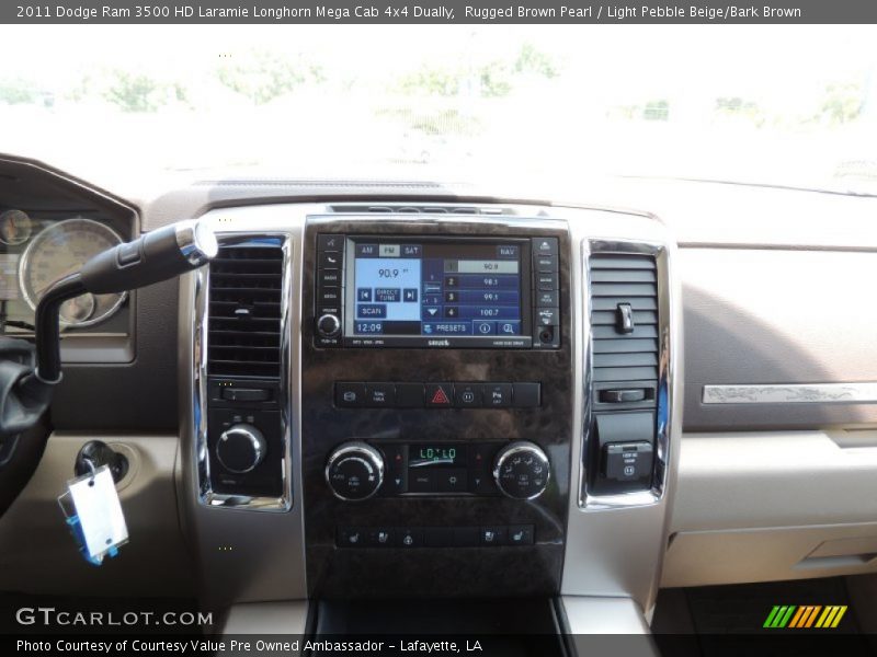 Rugged Brown Pearl / Light Pebble Beige/Bark Brown 2011 Dodge Ram 3500 HD Laramie Longhorn Mega Cab 4x4 Dually