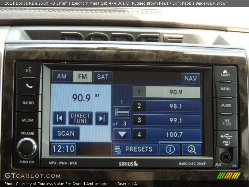 Rugged Brown Pearl / Light Pebble Beige/Bark Brown 2011 Dodge Ram 3500 HD Laramie Longhorn Mega Cab 4x4 Dually