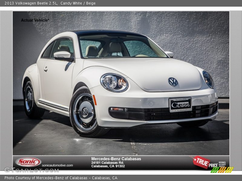 Candy White / Beige 2013 Volkswagen Beetle 2.5L