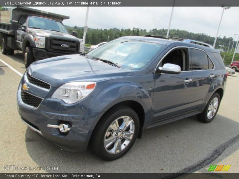 Twilight Blue Metallic / Jet Black 2011 Chevrolet Equinox LTZ AWD