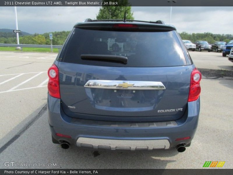 Twilight Blue Metallic / Jet Black 2011 Chevrolet Equinox LTZ AWD