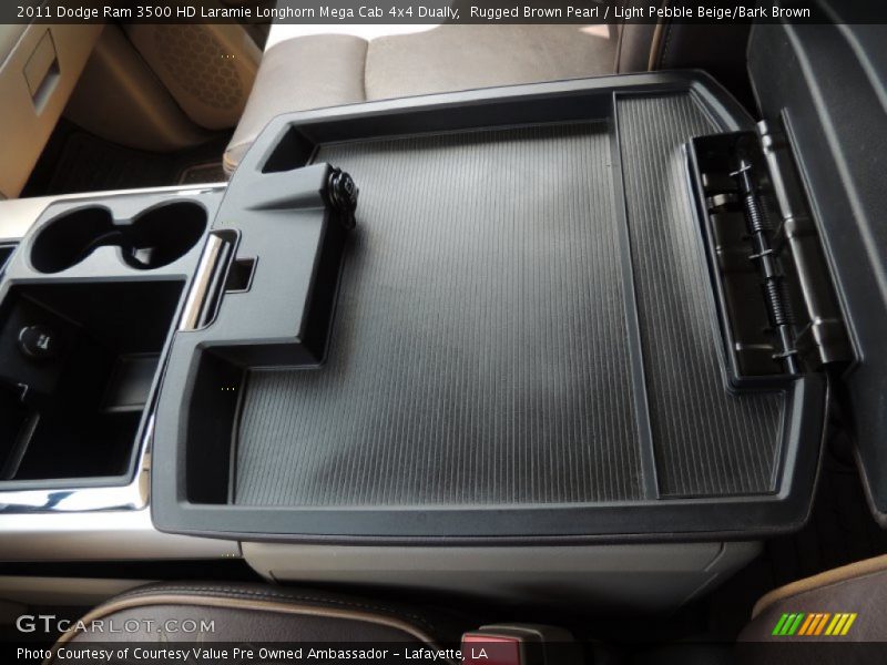 Rugged Brown Pearl / Light Pebble Beige/Bark Brown 2011 Dodge Ram 3500 HD Laramie Longhorn Mega Cab 4x4 Dually