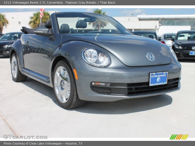 Platinum Gray Metallic / Titan Black 2013 Volkswagen Beetle 2.5L Convertible