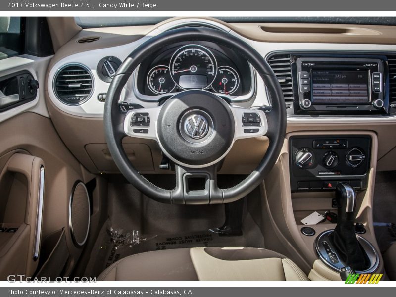 Candy White / Beige 2013 Volkswagen Beetle 2.5L